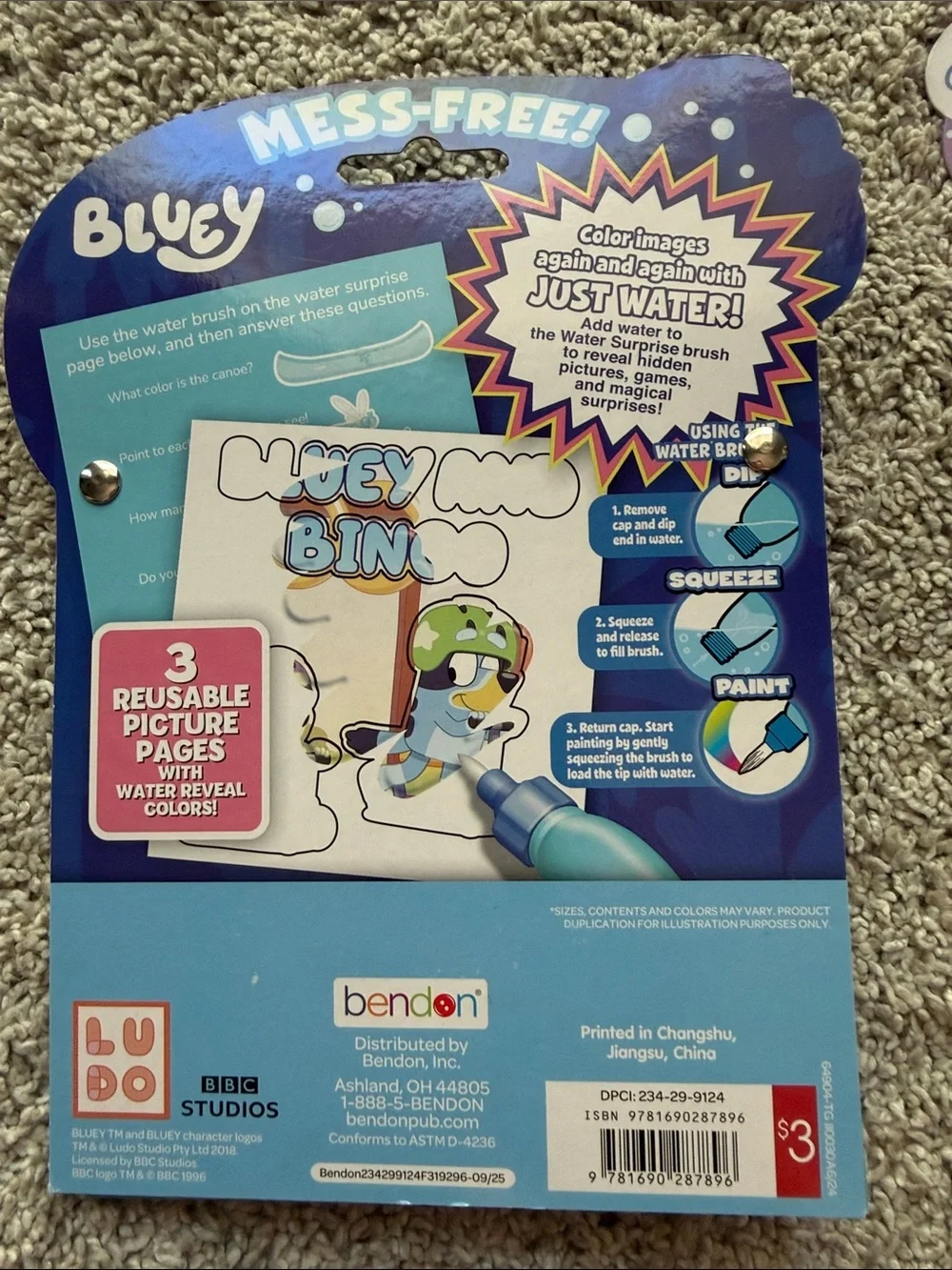 Target Imagine Ink Color-With-Water Activity Books - Blue & Purple